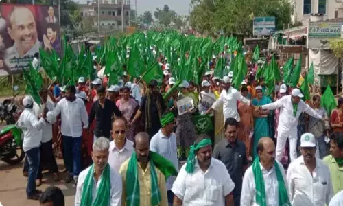 amaravathi, farmers, padayathra