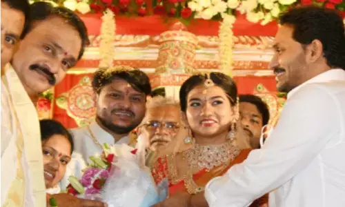 ys jagan, wedding recption, apco chairman