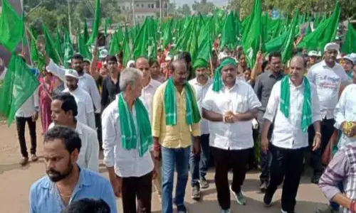 amaravathi, farmers, three capitals, maha padayathra
