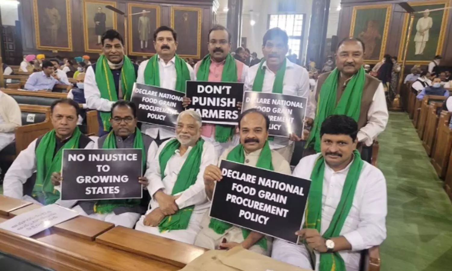 loksabha, rajyasabha, trs, paddy purchase, telangana