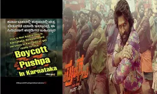 pushpa, allu arjun, boycott, kannada