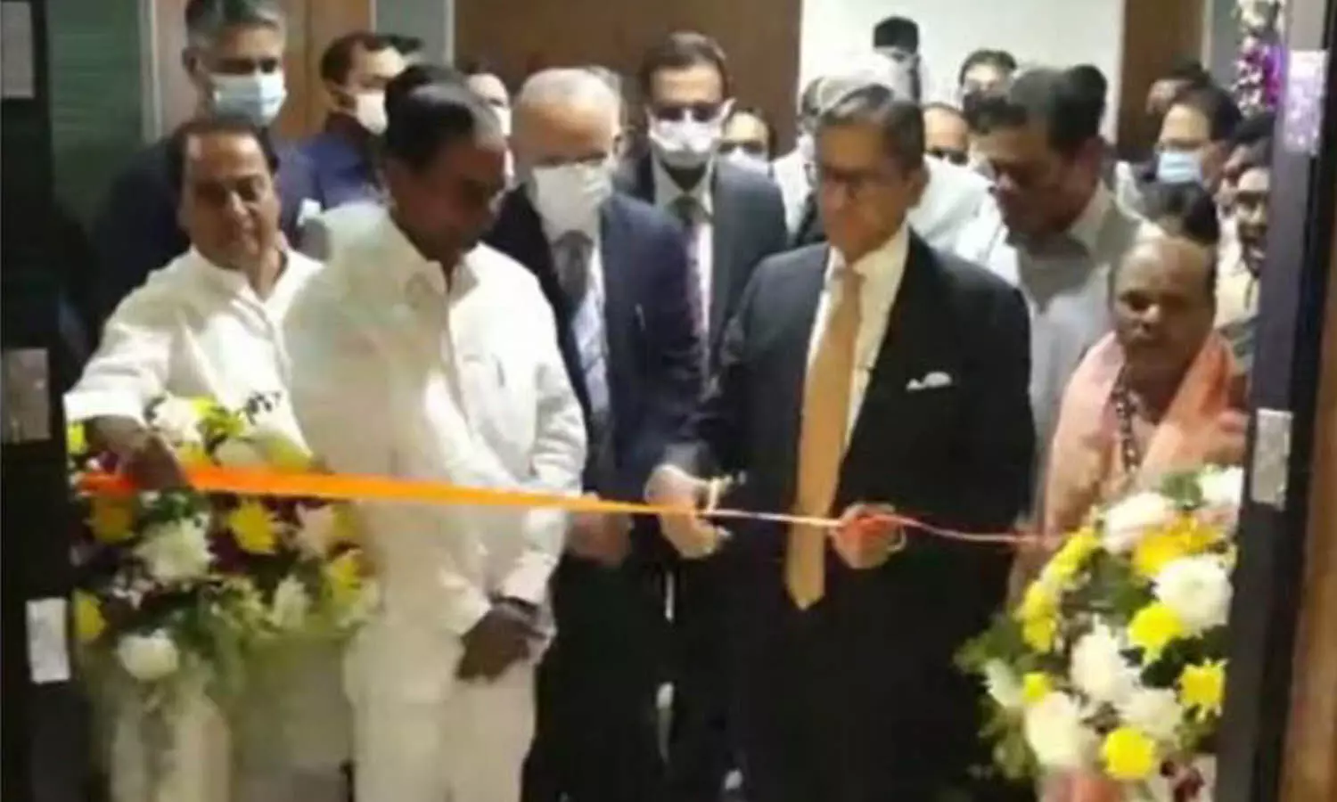 nv ramana, chief justice, arbitration centre, hyderabad, kcr