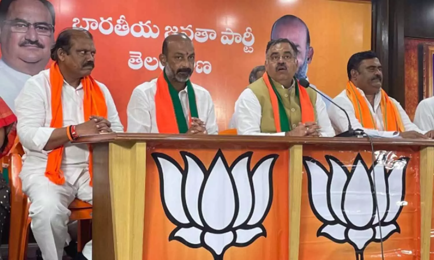 bjp, telangana, raman singh, bandi sanjay, sivaraj singh chouhan