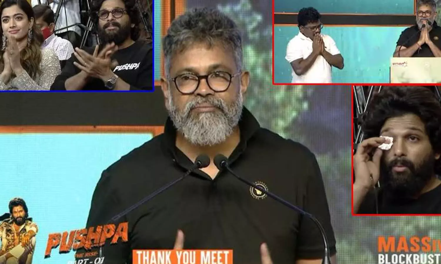 పుష్ప థ్యాంక్యూ మీట్ - టెక్నీషియన్లకు రూ.లక్ష ప్రకటించిన సుకుమార్