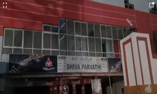 cinema theatre, fire broke out, sivaparvathi, kukatpally, hyderabad