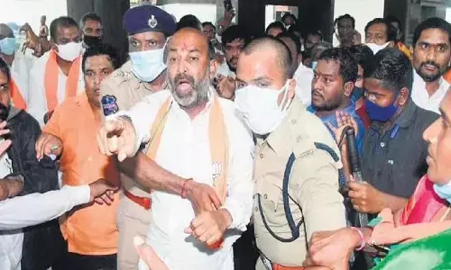 bandi sanjay, jp nadda, kishan reddy, hyderabad