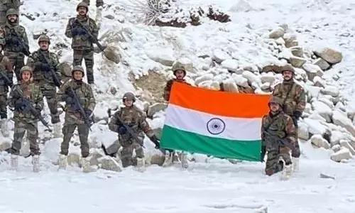 గల్వాన్ లోయలో జెండా ఆవిష్కరించిన భారత సైన్యం