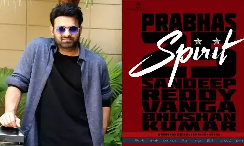 స్పిరిట్ లో ప్రభాస్ రోల్ విడుదల.. పోలీస్ గా రెబల్ స్టార్