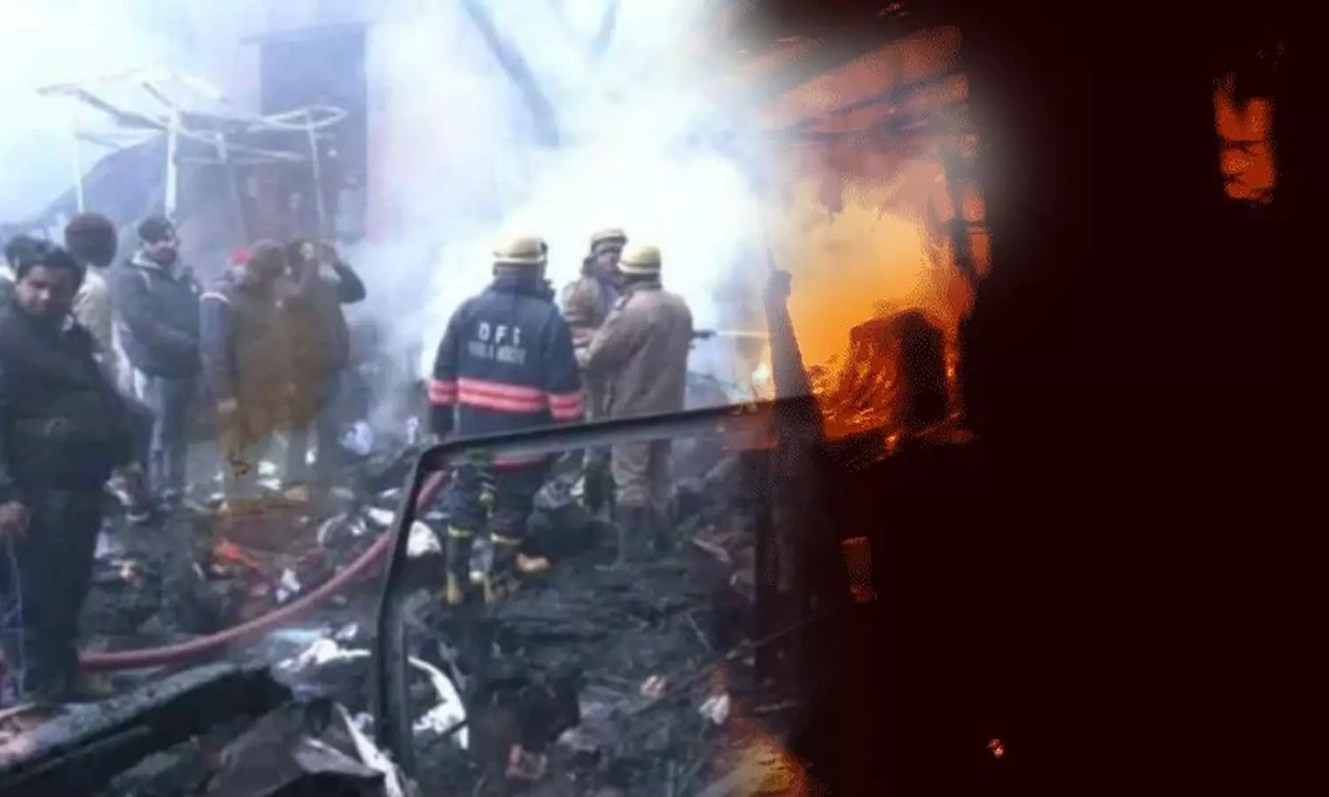 భారీ అగ్నిప్రమాదం.. 58 షాపులు దగ్ధం భారీ అగ్నిప్రమాదం.. 58 షాపులు దగ్ధం