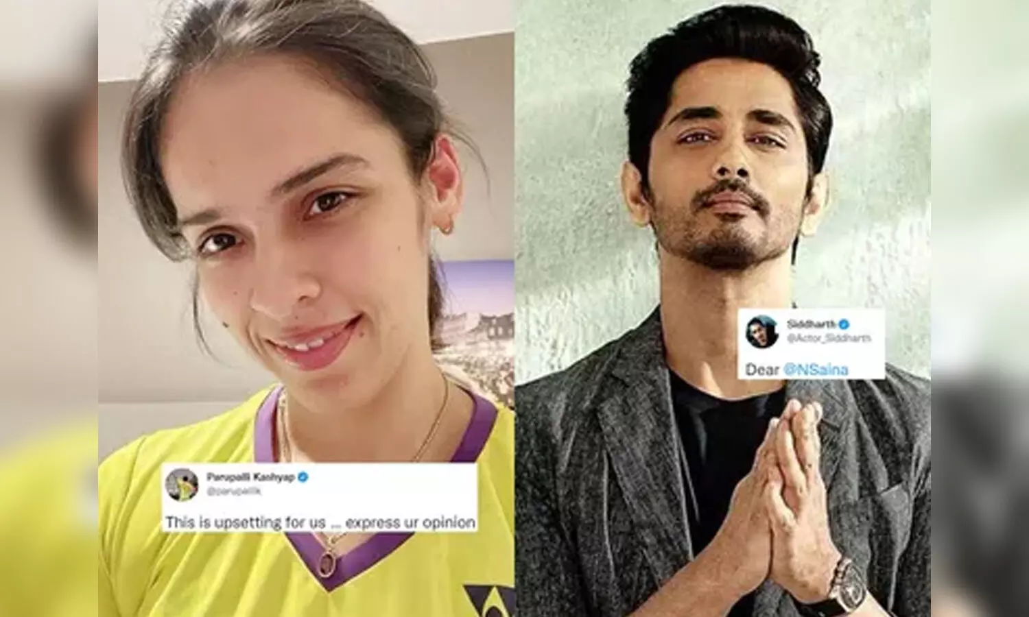 సైనా కు బహిరంగంగా క్షమాపణ చెప్పిన హీరో సిద్ధార్థ్