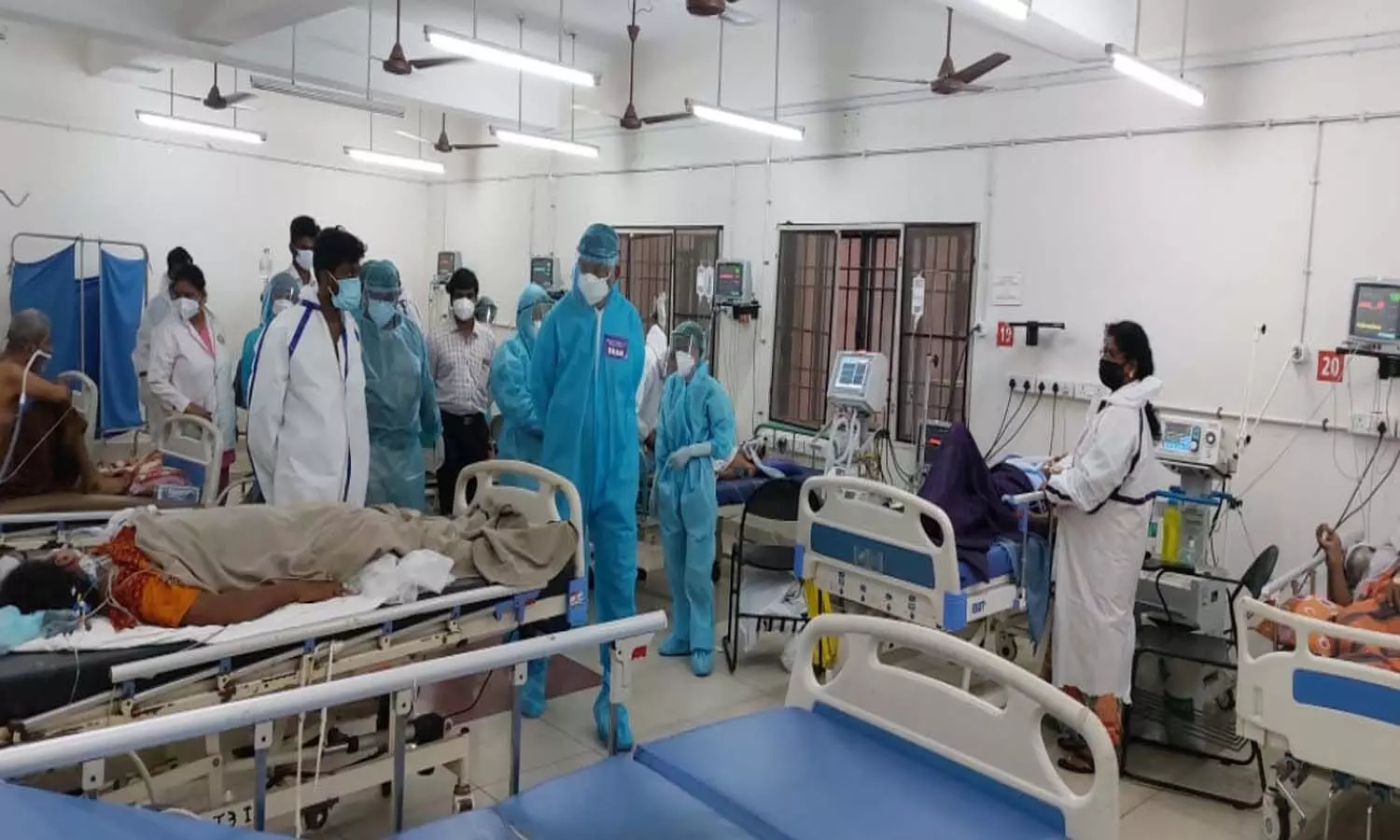 gandhi hospital, corona, doctors, house sugeons, positive