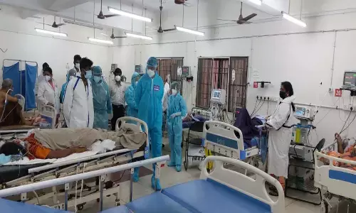 gandhi hospital, corona, doctors, house sugeons, positive