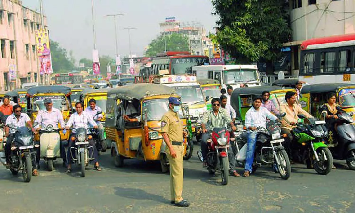 traffic restrictions, vijayawada, repulic day celebrations