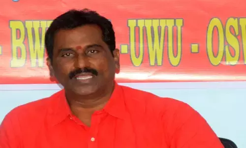 rtc employees unions, strike, andhra pradesh, prc