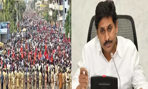 employees unions, strike, andhra pradesh, government