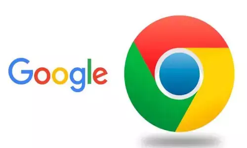google, chrome logo., eight years