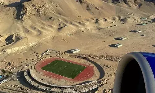 హిమాలయాల్లో ఫుట్ బాల్ స్టేడియం !