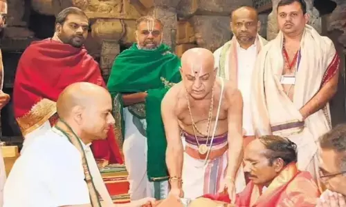 తిరుమలలో ఇస్రో శాస్త్రవేత్తల ప్రత్యేక పూజలు