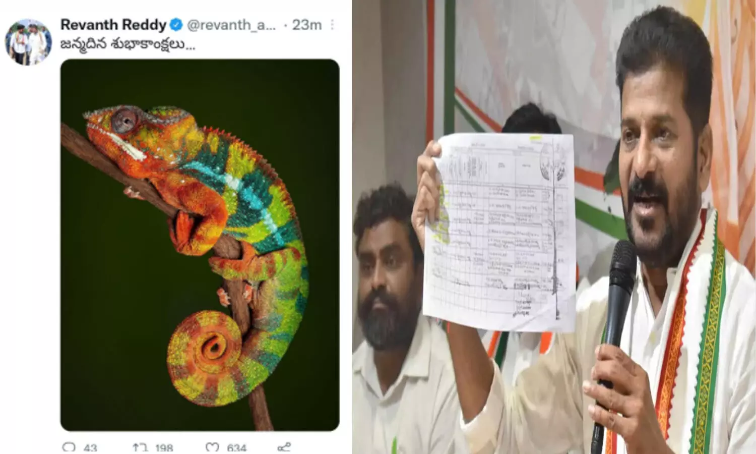 revanth reddy, kcr, birthday greeting, telangana