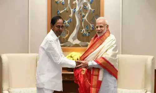 kcr, chief minister, modi, prime minister, birth day wishes