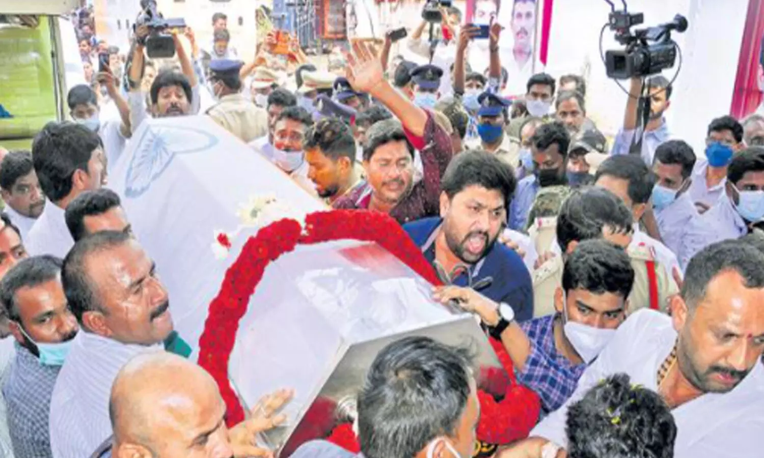 mekapati gautam reddy, funeral,udayagiri, nellore
