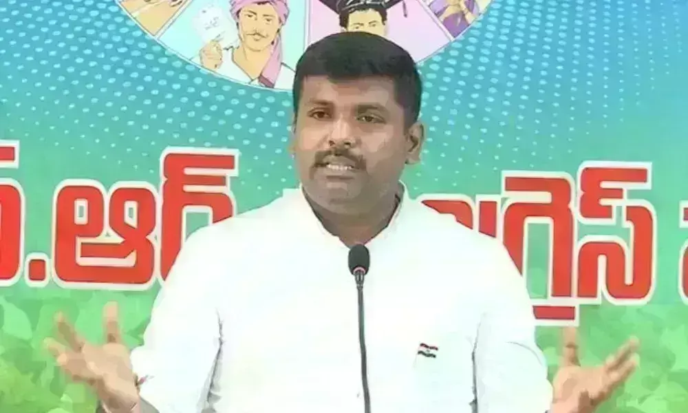 MLA Gudivada Amaranath lashes out at Lokesh