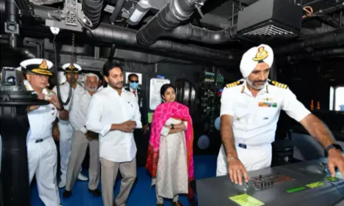 ys jagan, chief minister, ins visakhapatnam ship, andhra pradesh