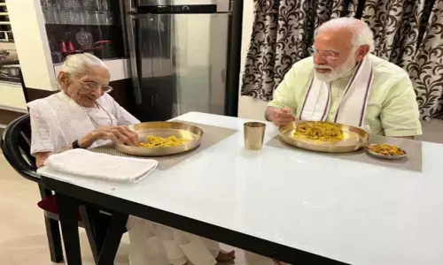 narendra modi, prime minister, gujarat, heraben