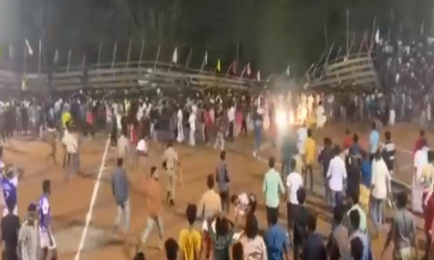 football match, gallery collapsed, kerala football match, gallery collapsed, kerala
