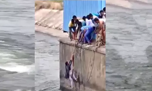 love couple, sucide attmept, halia, sagar canal, nalgonda