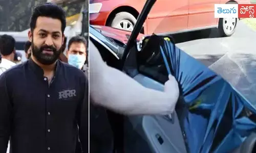 జూనియర్ ఎన్టీఆర్ కారులో సోదాలు.. బ్లాక్ ఫిలిం తొలగింపు !