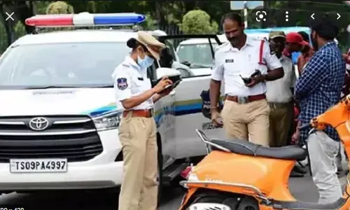 traffic challans, clearance, good response, hyderabad
