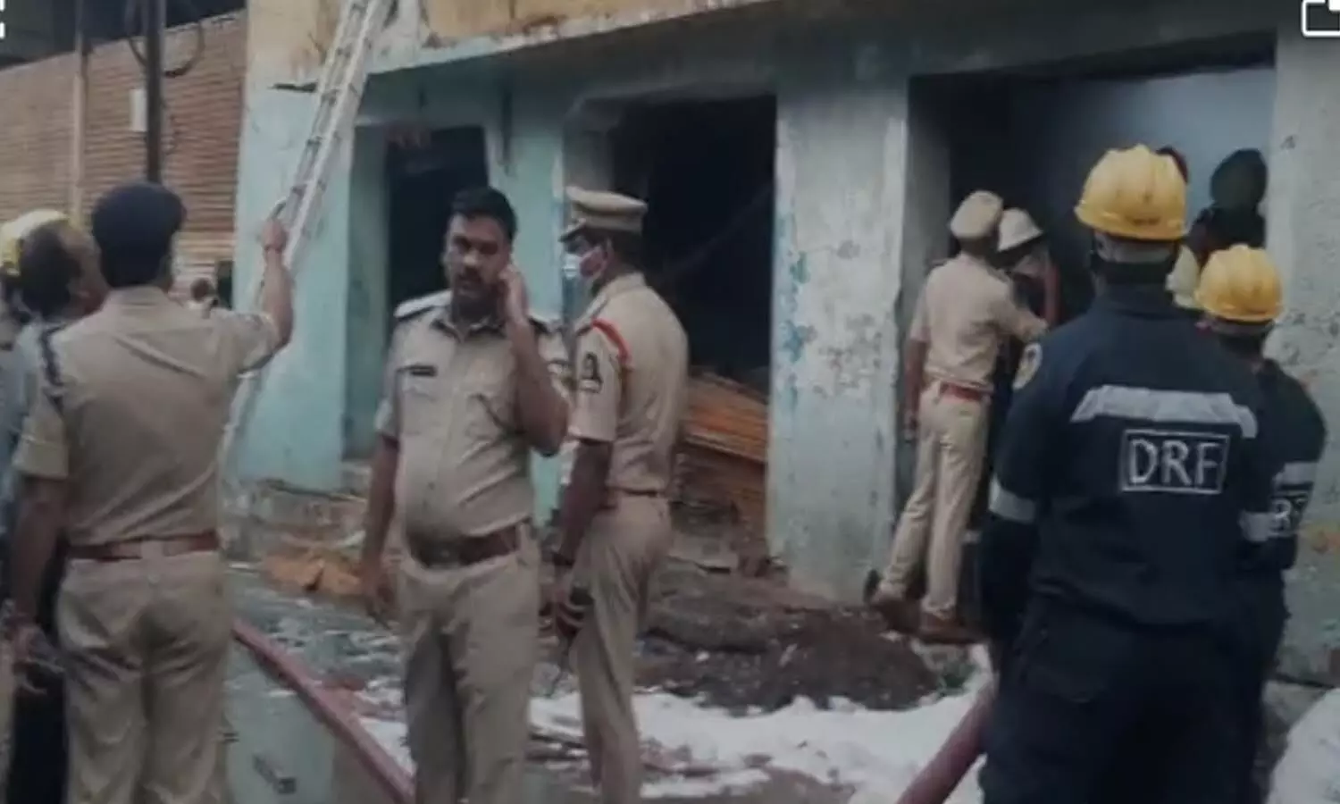 fire broke out, boiguda, hydearbad, timber depot