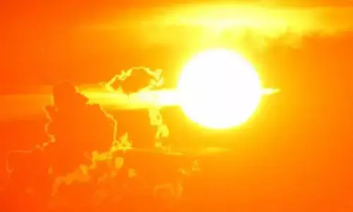 orange alert, metrological department, sun effect, telangana