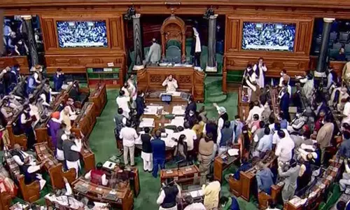 adani, parliament, adjourned