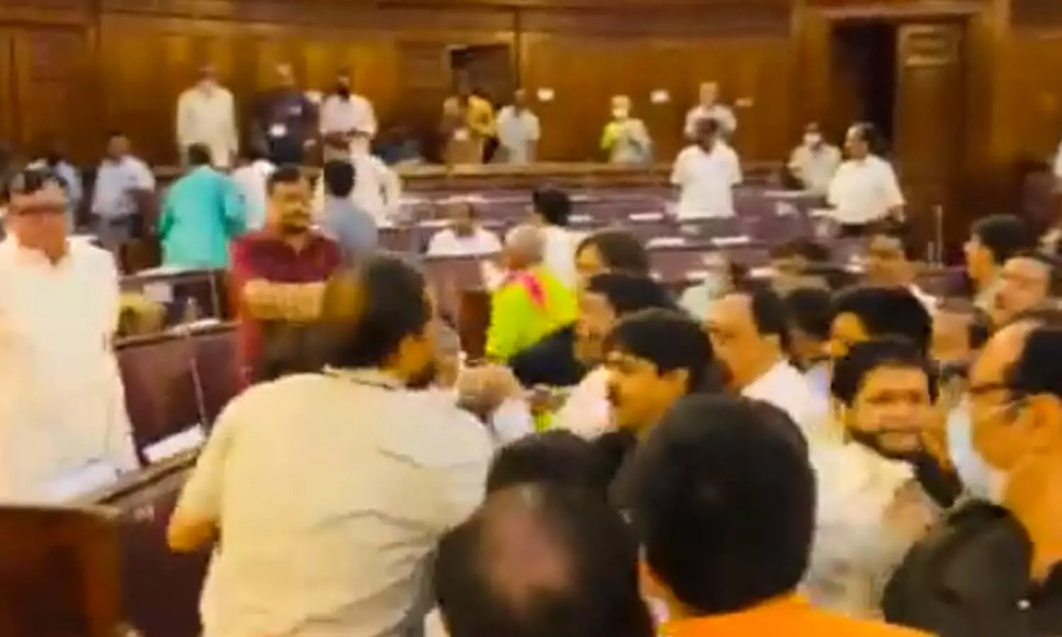 bengal assembly, tmc, bjp, mlas, clash, tension