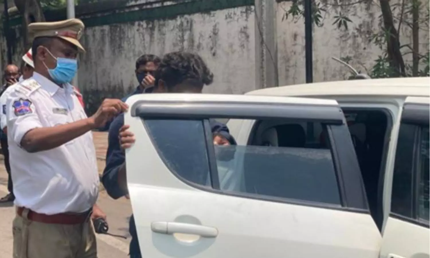 road accident, jubleehills check post,  hyderabad.