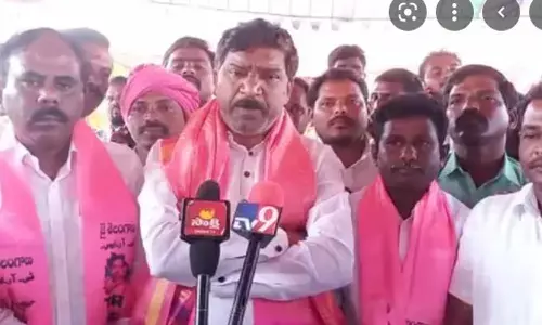 rajaiah, mla, trs, dalit bandhu, brother, tatikonda suressh, sarpanch