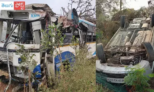 వరుస రోడ్డు ప్రమాదాలు. చిన్నారి మృతి, 16 మందికి గాయాలు