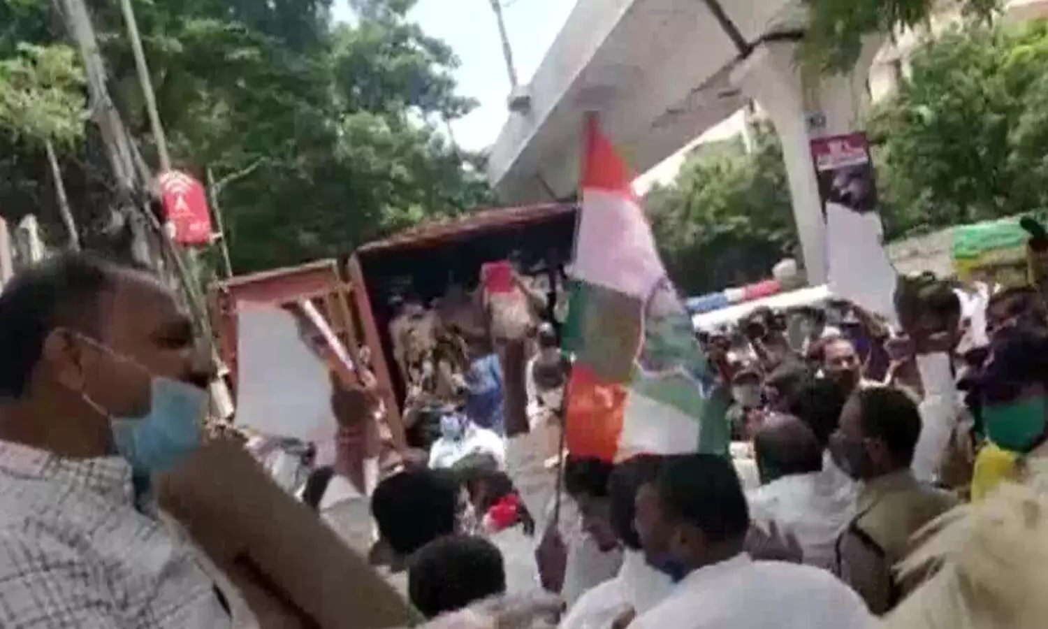 congress, revanth reddy, protest,electricity tariffs, telangana