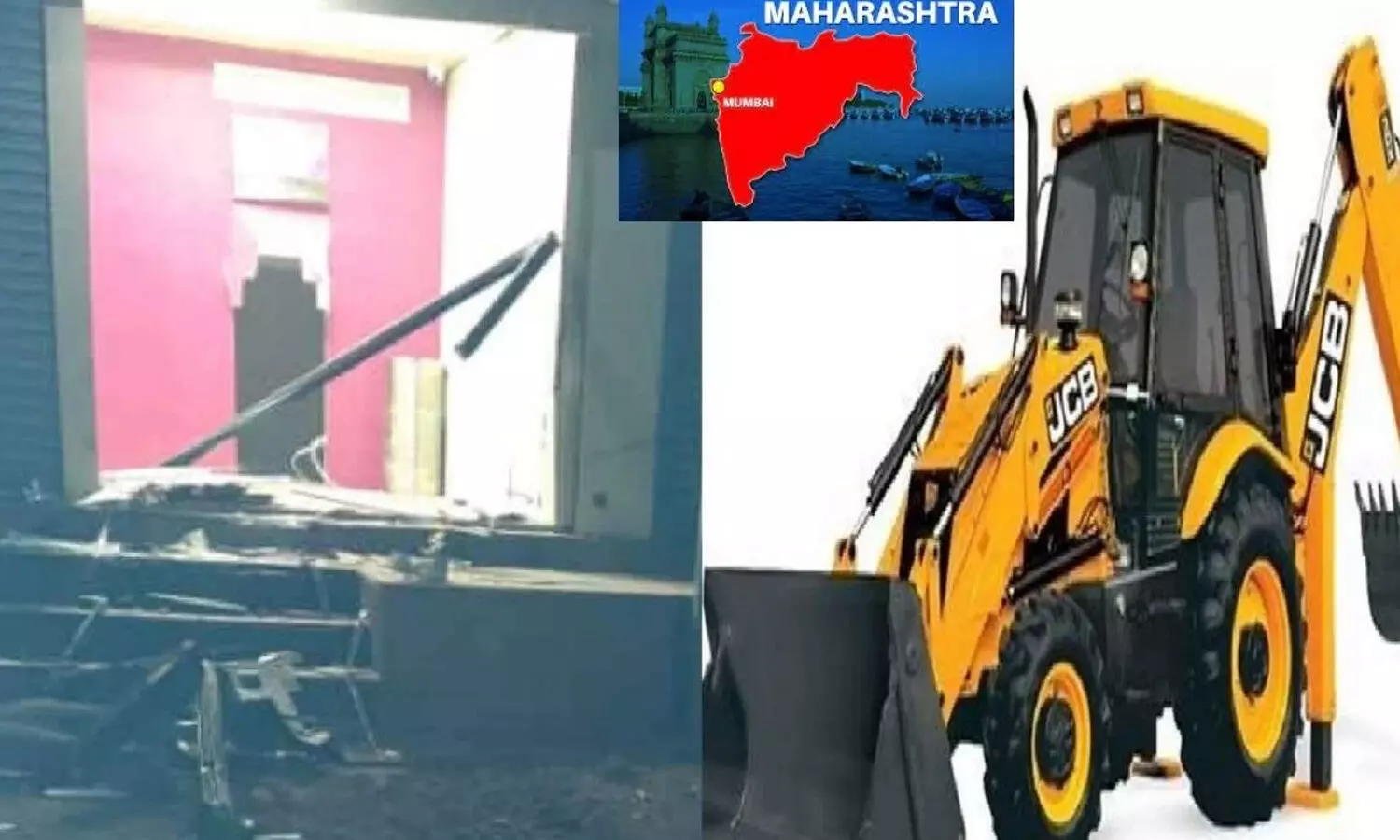 రెచ్చిపోయిన దొంగలు.. ఏకంగా జేసీబీతో ఏటీఎంను పెకలించి..