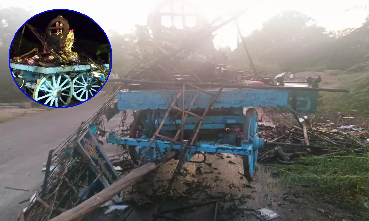 తంజావూరు రథోత్సవంలో తీవ్ర విషాదం.. భక్తులు సజీవదహనం తంజావూరు రథోత్సవంలో తీవ్ర విషాదం.. భక్తులు సజీవదహనం