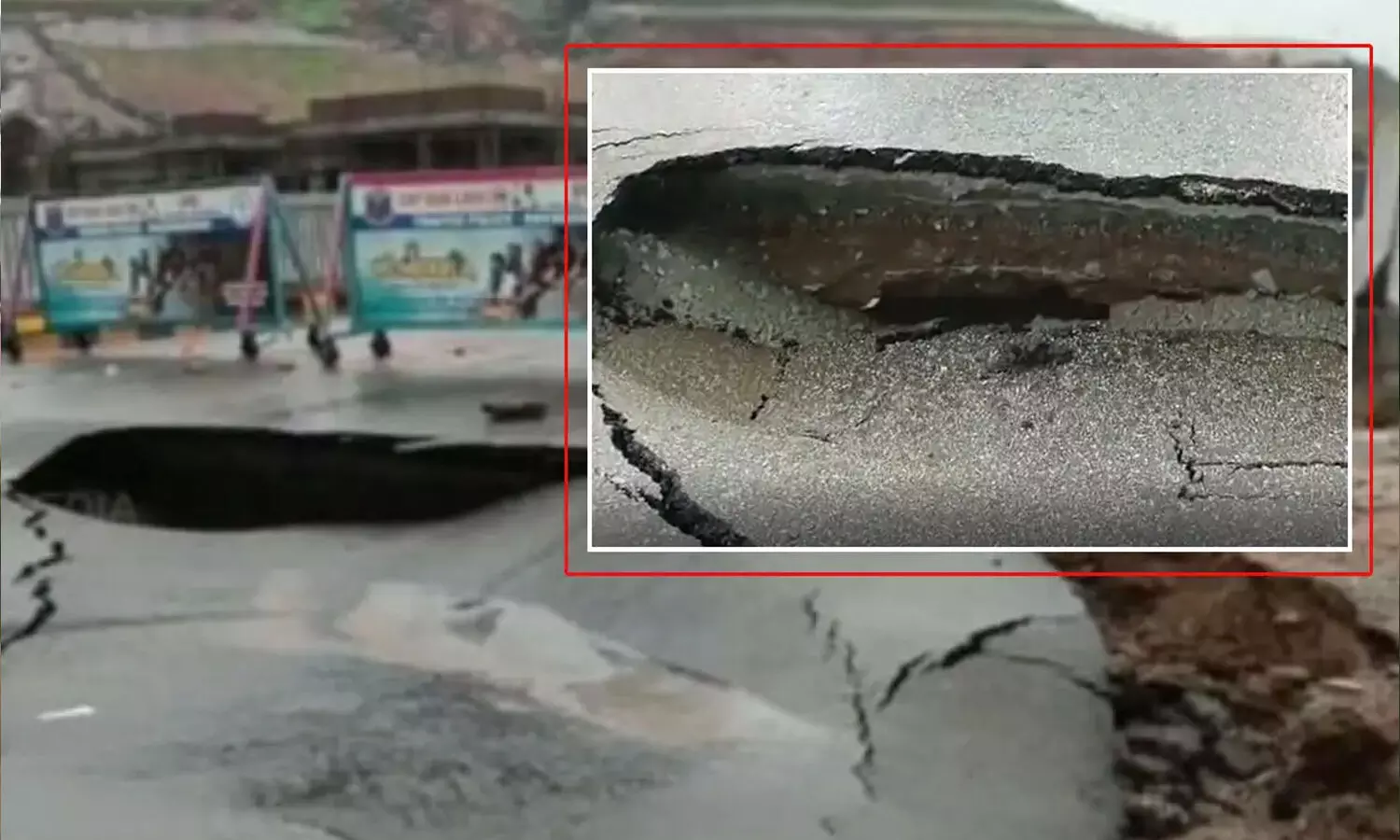 నాడు తిరుపతి.. నేడు యాదాద్రి.. క్యూ కాంప్లెక్స్ లోకి చేరిన వర్షపునీరు