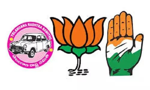 పొలిటిక‌ల్ ఐపీఎల్‌..! ఒకే వేదిక‌పైన టీఆర్ఎస్‌, కాంగ్రెస్‌, బీజేపీ అగ్ర‌ నేత‌లు