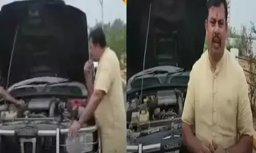 నడిరోడ్డుపై నిలిచిపోయిన బులెట్ ప్రూఫ్ కార్.. రాజా సింగ్ ఏమంటున్నారంటే