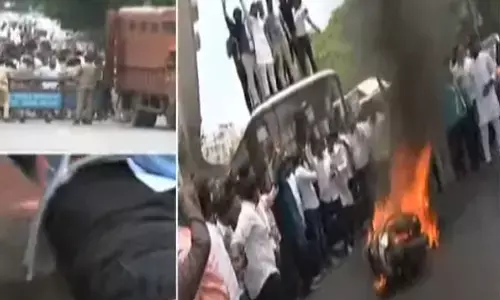 కాంగ్రెస్ చలో రాజ్‌భవన్ లో ఉద్రిక్తత.. రెచ్చిపోయిన క్యాడర్