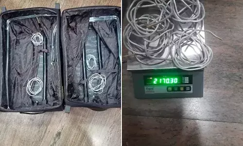 ఎయిర్ పోర్ట్ లో బ్యాగ్ ఓపెన్ చేయగా వైర్లు.. తీరా పరిశీలిస్తే