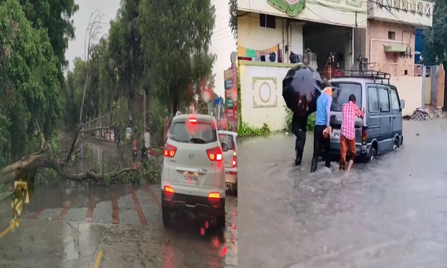 హైదరాబాద్ లో భారీ వర్షం