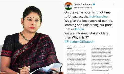 స్మిత సబర్వాల్ ట్వీట్.. స్వేచ్ఛాయుత దేశంలో ఉన్నామా?