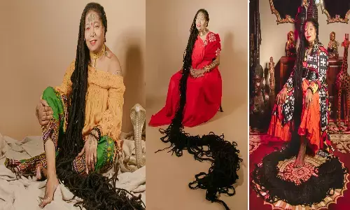 ఒకటి కాదు.. రెండుకాదు.. ఏకంగా 110 అడుగుల పొడవైన జుట్టు.. గిన్నీస్ రికార్డుకెక్కిన మహిళ